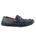 Gucci Shoes | Gucci Men's Size 6 Navy Blue Leather Horsebit Slip On Driving Loafers Italy | Color: Blue | Size: 6
