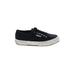 Superga Sneakers: Black Solid Shoes - Women's Size 39.5 - Round Toe