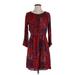 Lucky Brand Casual Dress - A-Line: Red Dresses - Women's Size Small