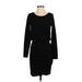 Leith Casual Dress - Sweater Dress: Black Solid Dresses - Women's Size Small