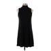 Forever 21 Casual Dress - A-Line: Black Solid Dresses - Women's Size Small