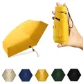 Parapluie Pliant Ultraléger pour Femme Mini Capsule Légère Pare-Soleil Anti UV Mini Parapluie