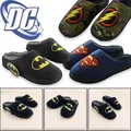 DC Comics-Pantoufles en coton Batman Cartoon pour hommes et femmes chaussures non ald toboggans à