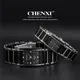 Chenxi-Montre-bracelet en céramique noire pour femme montre-bracelet en biscuits simple