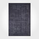 Black 62 x 0.4 in Area Rug - Lofy Rectangle Printed Carpet Rectangle 7'9" X 8' 9" Area Rug w/ Non-Slip Backing | 62 W x 0.4 D in | Wayfair