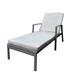 Red Barrel Studio® Outdoor Rattan Wicker Lounge Chair Wicker/Rattan in Gray | 38 H x 27 W x 75 D in | Wayfair 0B358D0D22584ABB9271CB22B7C25B41