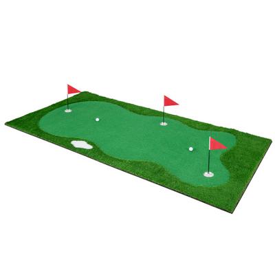 Costway Golf Putting Green with Realistic Artifici...