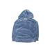 Gap Kids Pullover Hoodie: Blue Solid Tops - Size 6