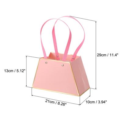 Gift Bags Set, 8 Pcs Christmas Bouquet Wrapping Boxes with Handles