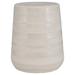 Uttermost Desert Plains White Glaze Garden Stool - 14.25"W x 17"H x 14.25"D