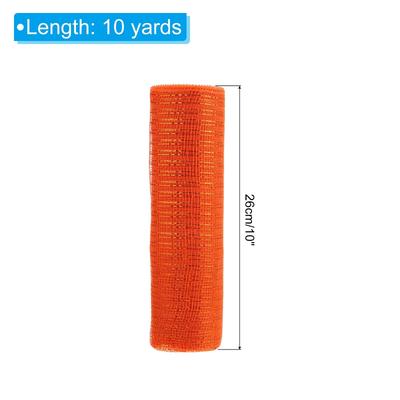 3pcs Decorative Mesh, 10 In x 10 Yard Decorative Mesh Ribbon Roll