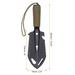 2pcs 9 in 1 Multifunctional Camping Shovels with Carrying Bag