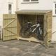 Overlap Wooden Wallstore Garden Bike Shed Storage Unit Natural Timber - Rowlinson