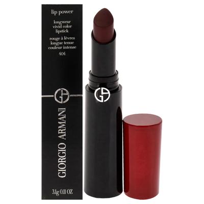 Lip Power Longwear Vivid Color Lipstick - 404 Tempting by Giorgio Armani for Women - 0.11 oz Lipstic