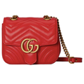 Gucci Bags | Brand New Gucci Gg Marmont Red Shoulder Crossbody Chain Leather Bag Purse!! | Color: Red | Size: Os