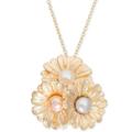 Giani Bernini Jewelry | Giani Bernini Cultured Pearl Daisy Pendant Necklace | Color: Gold | Size: Os