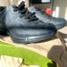 Gucci Shoes | Gucci 8 Mens Black Sneakers Grey Logo Black Barely Worn Like New Condition. | Color: Black/Gray | Size: 8