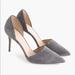 J. Crew Shoes | J. Crew Elsie Suede D’orsay Pumps Heron Grey | Color: Gray | Size: 8