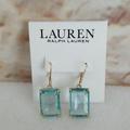 Ralph Lauren Jewelry | New Ralph Lauren Stone Drop Earrings | Color: Blue/Gold | Size: 1.30"