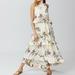 Free People Dresses | Free People Anita Maxi Dress Ivory Floral Print | Color: Cream/Yellow | Size: Xs