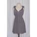 Anthropologie Dresses | Anthropologie Floreat Gray Silk Bungalow Gables Ruffled Dress X-Small | Color: Gray | Size: Xs