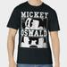 Disney Shirts | New Disney Mickey & Oswald T-Shirt! 4xlt Men. Black. Cotton. Unisex Item. | Color: Black/Gray | Size: 4xlt