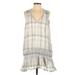 Free People Dresses | Free People Run With Me Plaid Embroidered Dress Size M | Color: Gray/Purple | Size: M
