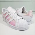 Adidas Shoes | Adidas Superstar White Clear Pink Fx6042 Women's Leather Sneakers Shoes Size 7 | Color: Pink/White | Size: 7