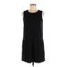 Eileen Fisher Casual Dress - DropWaist Crew Neck Sleeveless: Black Dresses - Women's Size Medium Petite