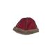 L.L.Bean Beanie Hat: Burgundy Color Block Accessories - Women's Size Large