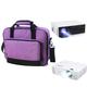 Nylon Carrying Case for ACER H6815BD DLP Projector/Wielio Projector 22000 Lumens, Storage Travel Bag for ACER H6815BD/ Wielio 22000 Lumens, Accessories Pockets & Adjustable Shoulder Straps (Purple)