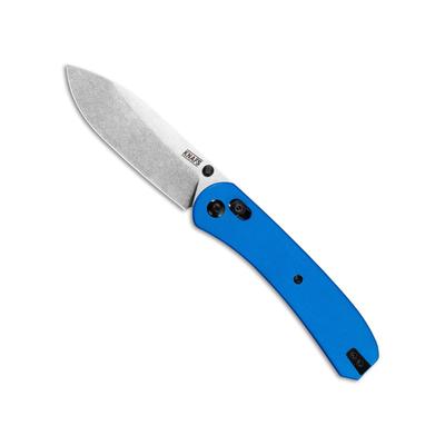 Knafs Lander 2 Pocket 3.25in Folding Knife G10 Handle Clutch Lock S35VN Drop Point Blue/Silver KNAFS-00181
