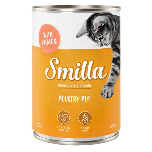 24x400g Tender Poultry with Salmon Smilla Wet Cat Food