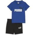 PUMA Kinder Sportanzug Minicats Tee Shorts Set, Größe 80 in Blau