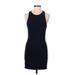 Urban Outfitters Casual Dress - Bodycon Scoop Neck Sleeveless: Blue Print Dresses - Women's Size Medium