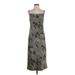 Banana Republic Casual Dress - Midi Square Sleeveless: Gray Dresses - Women's Size X-Small