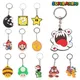 Porte-clés Super Mario Bros Anime pendentif sac à dos jeu de dessin animé Luigi porte-clés de