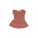 Tea Dress - DropWaist: Burgundy Stripes Skirts & Dresses - Kids Girl's Size 3