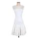 Fendi Casual Dress - DropWaist: White Grid Dresses - Women's Size 40