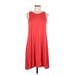 Old Navy Casual Dress - A-Line: Red Solid Dresses - Women's Size Medium