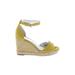 1901 Wedges: Yellow Shoes - Women's Size 6 1/2