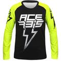 Acerbis J-Kid Blizzard Kinder Motocross Jersey, schwarz-gelb, Größe 2XL