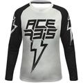 Acerbis J-Kid Blizzard Kinder Motocross Jersey, schwarz-grau, Größe XL