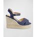 Blaudell Canvas Wedge Espadrille Sandals