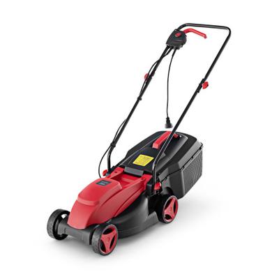 Costway 12-AMP 13.5 Inch Adjustable Electric Corded Lawn Mower with Collection Box-Red