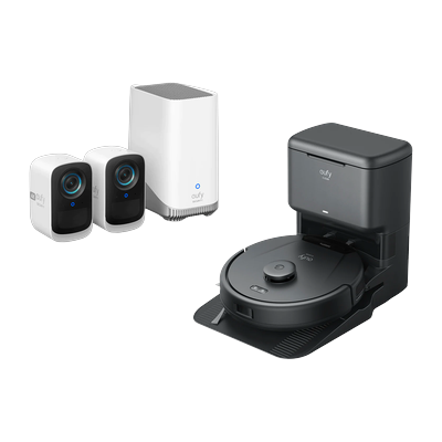 eufyCam S300 (eufyCam 3C)+eufy Clean L60 with Self-Empty Station