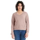 Alternative 5065BP Women's Slouchy Sweatshirt in Vintage Faded Pink size 2XL | Cotton Polyester
