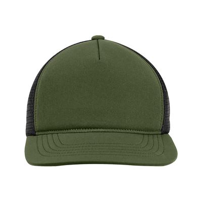 Big Accessories BA708 Bend Foam Trucker in Olive/Black | Nylon