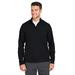 North End NE412 Men's Express Tech Performance Quarter-Zip T-Shirt in Black size XL | Recycled Polyester