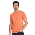 US Blanks US2400G Men's 3.8 oz. Short-Sleeve Garment-Dyed Crewneck T-Shirt in Pigment Coral size XS | Cotton US2400GD